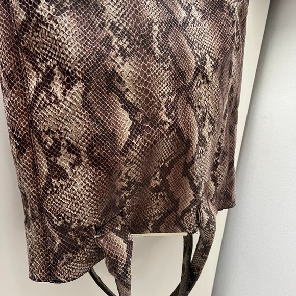 BCBG - ANIMAL PRINT TOTE IN PURE LEATHER - TRENDY AND ELEGANT - Picture 4 of 5